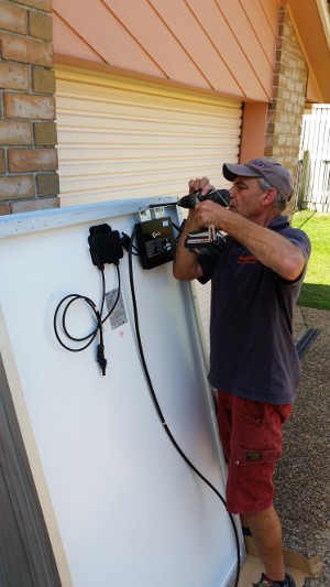 Fitting an APS micro inverter is easy