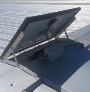 Solar ventilator battery-pack
