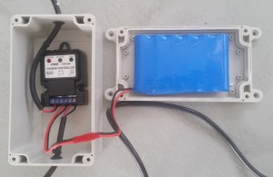Solar ventilator back-up battery