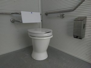 Inside the new compost toilet facility at Toowoomba