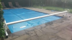 A shiny new roller will make the operation of the pool blanket a breeze.