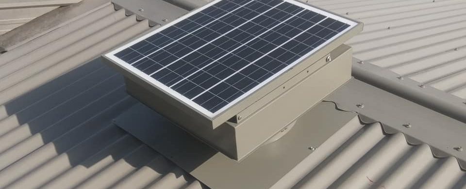 Solazone Tempo - 40 solar roof ventilator removing heat