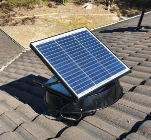 Solarwhiz RAF2300 on a south-facing tile roof